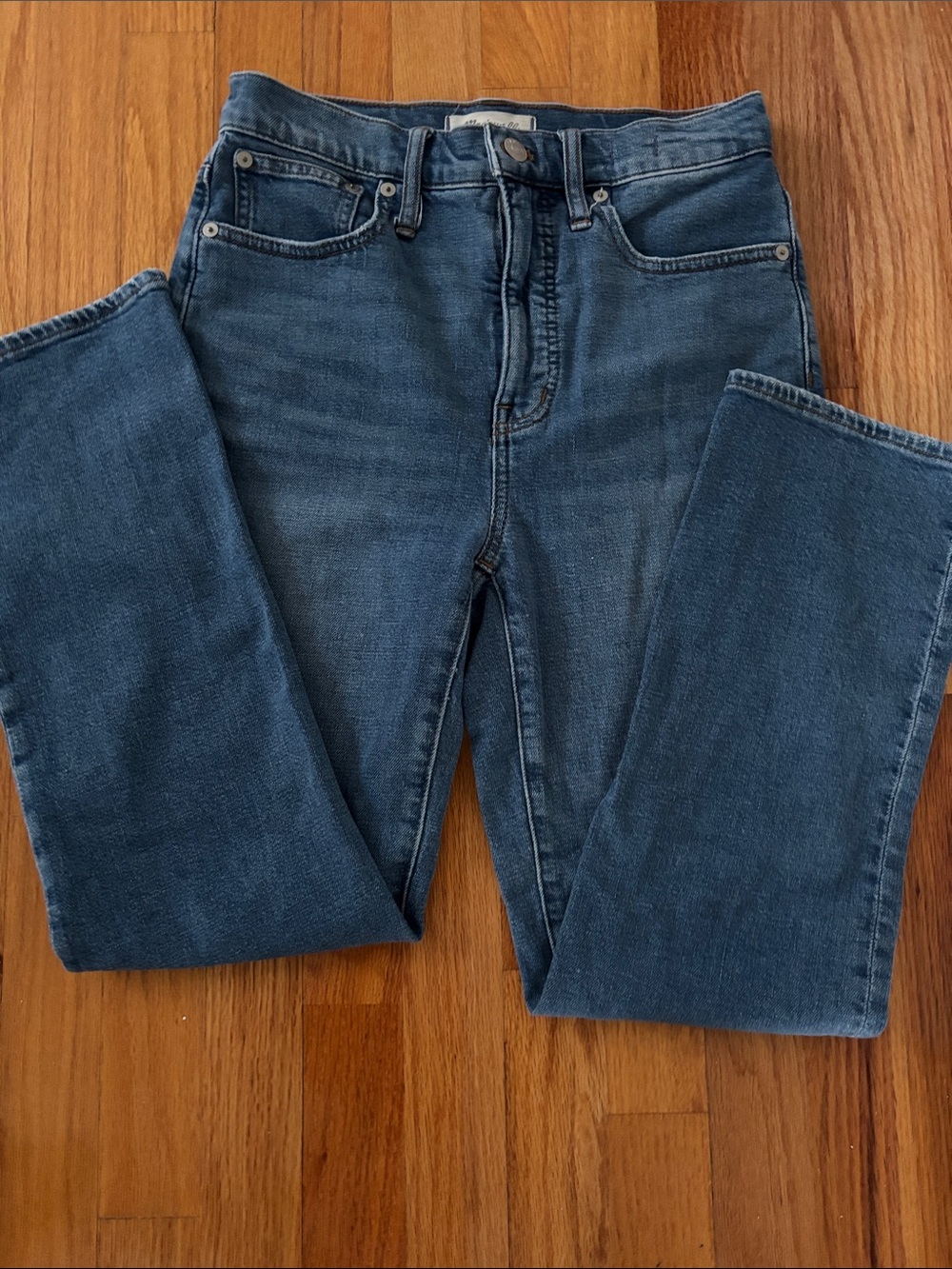 Madewell Women’s Blue Denim Slim Demi-Boot Jeans